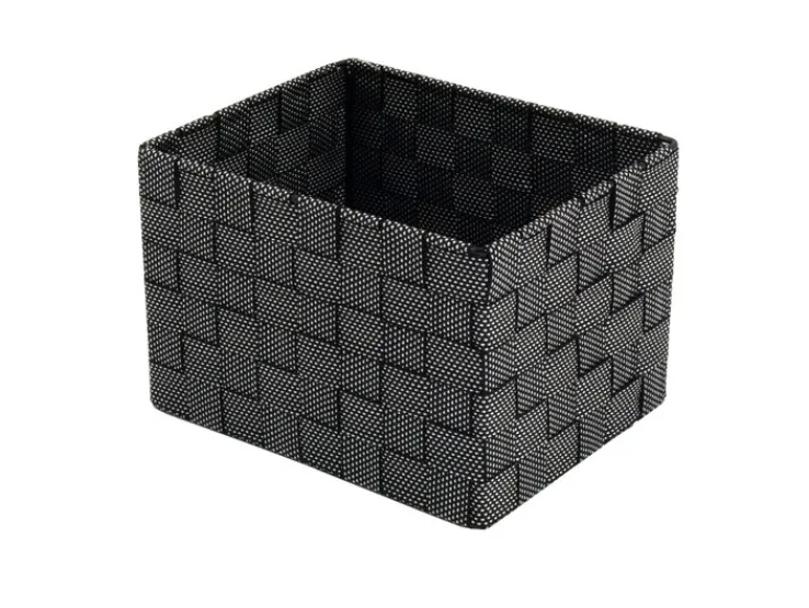 Ablagekorb 18 x 23 cm Schwarz/ Weiß