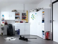 QUARTIER Abschlussregal MULTI RAUM KONZEPT 30 x 185 x 38 cm Alpinweiß