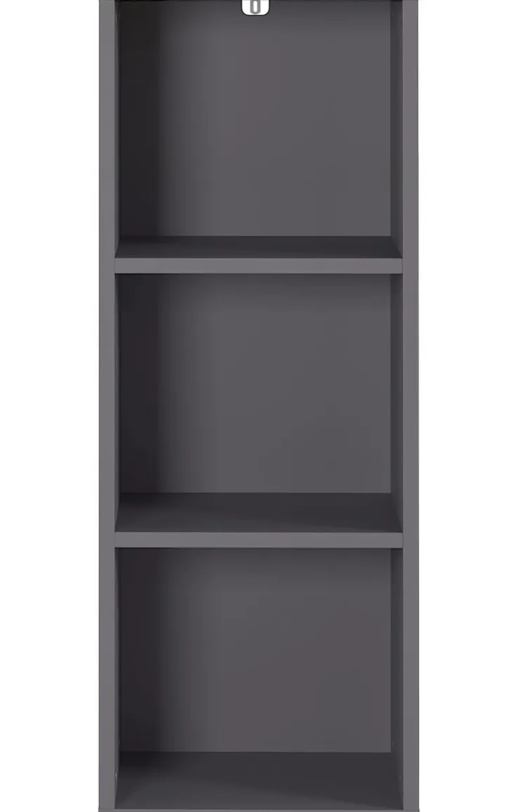 Aktenregal ISORNO 45 x 120 cm Graphitgrau/ Eiche