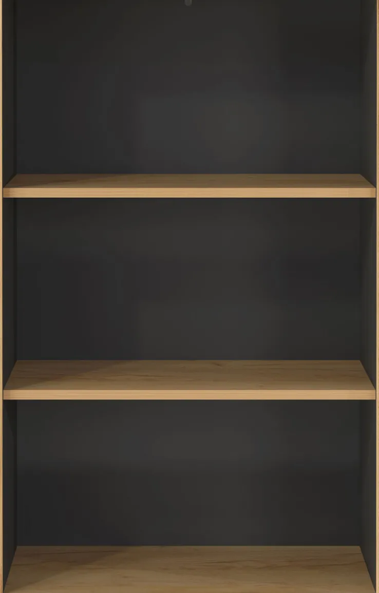 Aktenregal PODIUM 75 x 120 cm Graphit/ Navarra Eiche