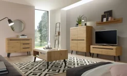 Anbauwand N6 TORGE 4-teilig 361 x 170 cm Eiche Artisan Dekor