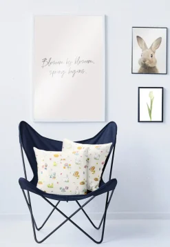 APELT Kissenhülle HÄSCHEN & FRÜHSTÜCKSD. ALL-OVER 40x40cm mehrfarbig