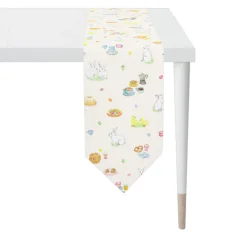 APELT Tischband HÄSCHEN & FRÜHSTÜCKSD. ALL-OVER 25x175cm mehrfarbig