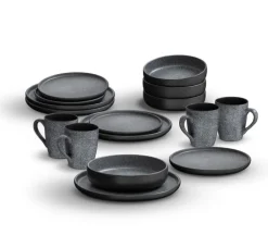 ARTE VIVA Kombiservice GRANIT 146-teilig Steinzeug dunkelgrau