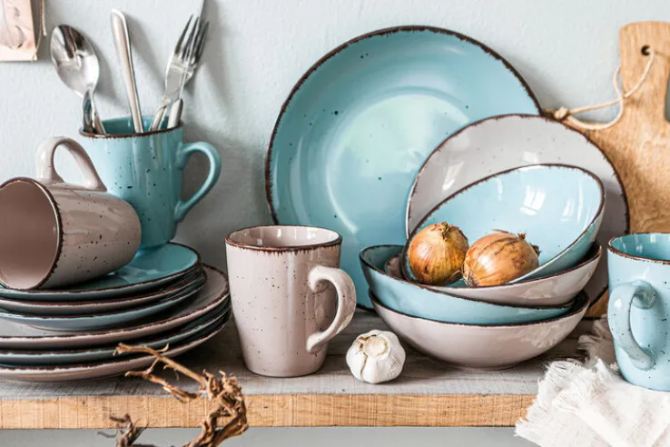 ARTE VIVA Kombiservice NATURLOOK 16-teilig Keramik mehrfarbig