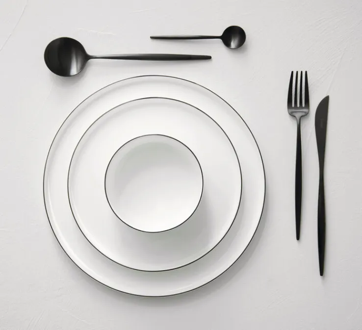 ASA Brotteller OCO ligne noire 6er Set 14,5 cm Keramik