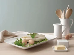 ASA Butterdose GRANDE 8 x 5 x 10.5 cm Keramik weiß