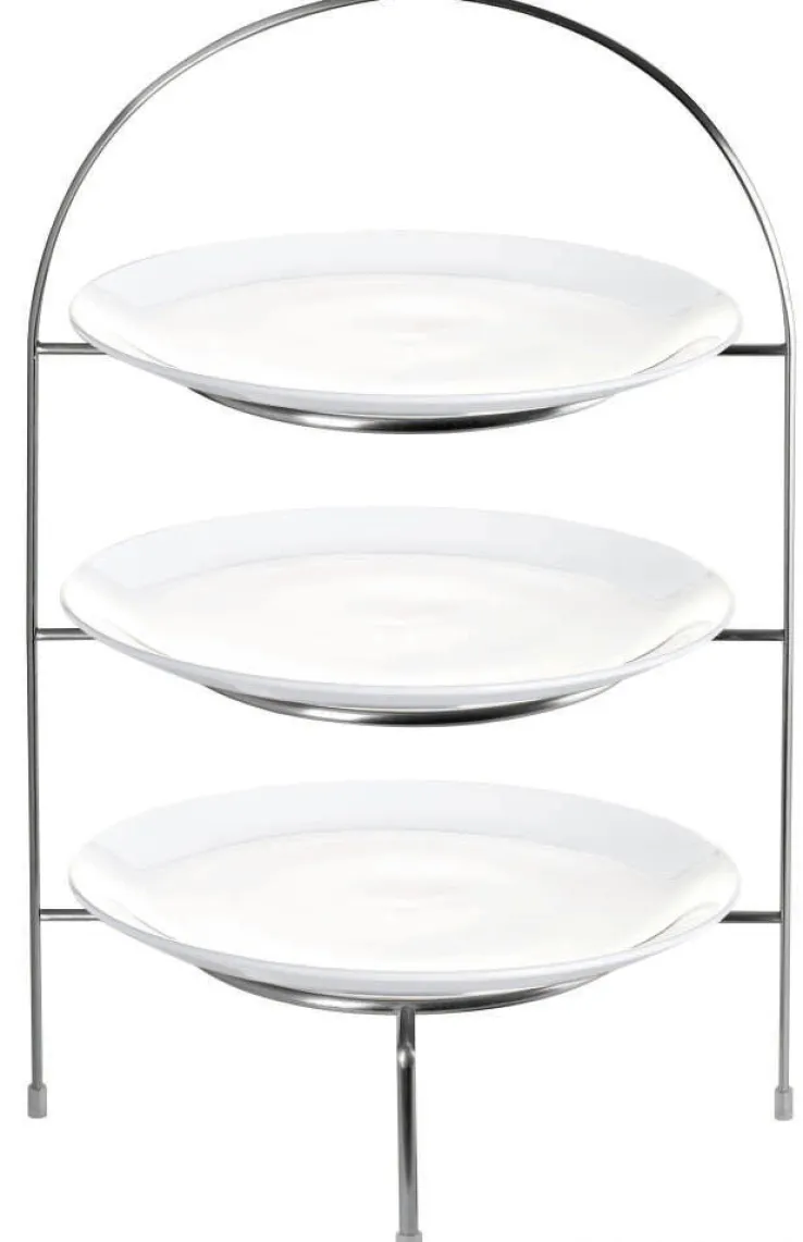 ASA Etagere 3-stöckig 49 cm silberfarbig