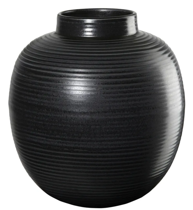 ASA Vase Japandi 22 cm schwarz