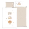 baby best Renforcé-Babybettwäsche LITTLE FRIENDS 100 x 135 cm weiß/beige