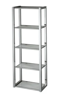 Bad Hängeregal Linda Edelstahl / Weiß ca. 30 x 82 x 17 cm