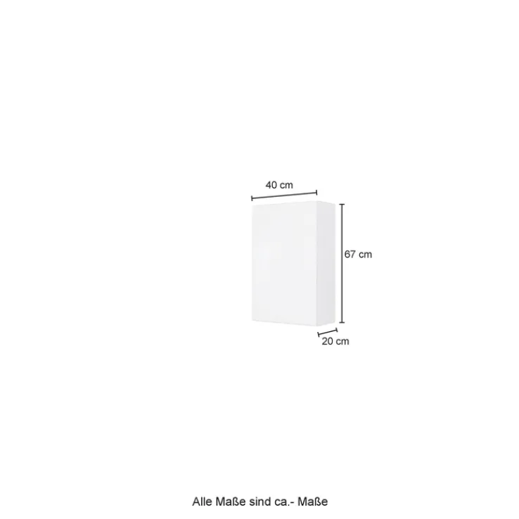 Bad-Hängeschrank BREGENZ grau