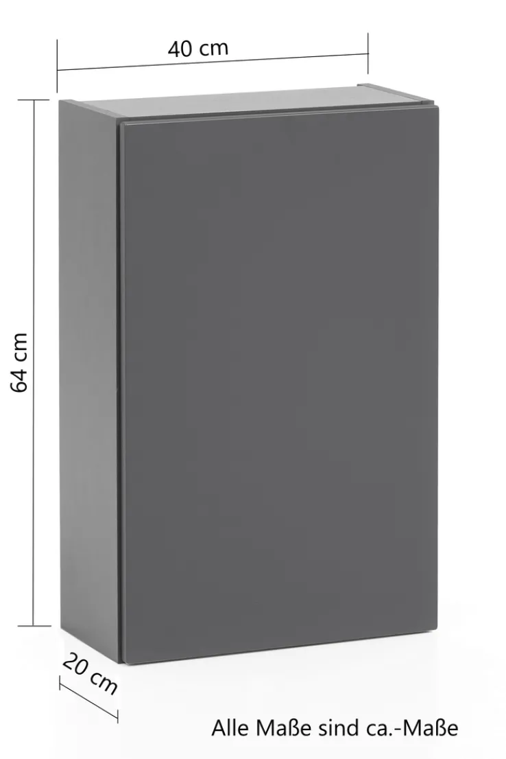 Bad-Hängeschrank BRÜGGE braun