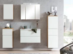 Bad-Hängeschrank GENT weiß/braun 40 cm