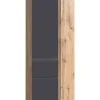 Bad-Hochschrank GENT grau/braun