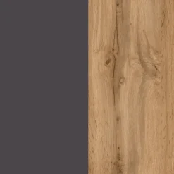 Bad-Hochschrank GENT grau/braun