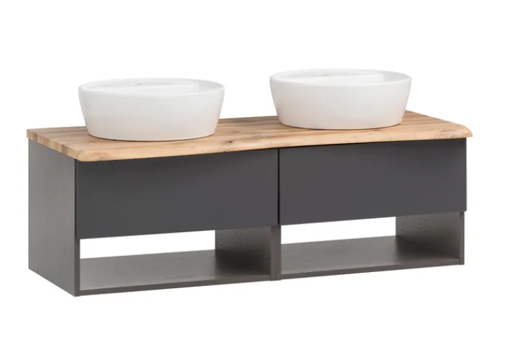 Bad-Waschtisch ANTWERPEN grau 121cm