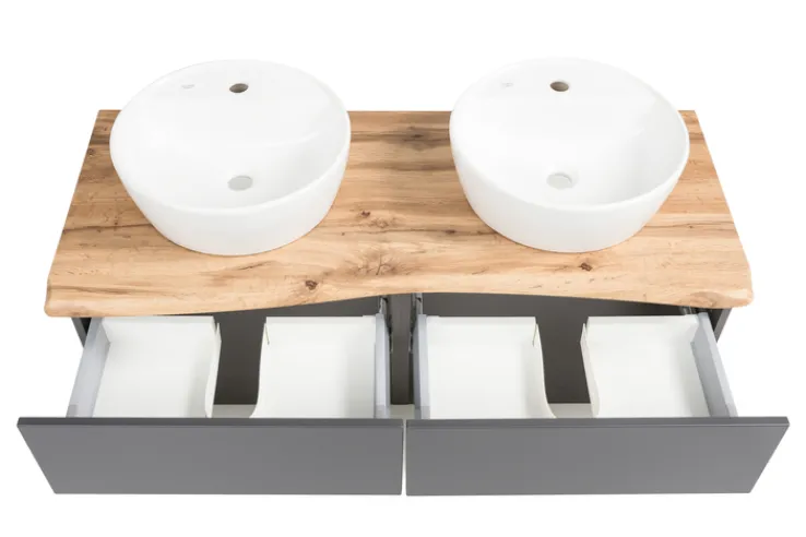 Bad-Waschtisch ANTWERPEN grau 121cm