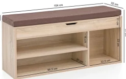 Bank 104 x 51 cm Sonoma Eiche