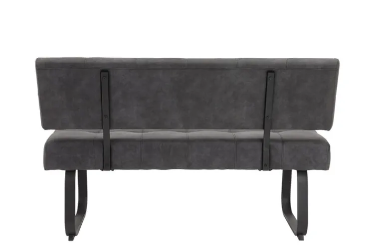 QUARTIER Bank LUISE mit Rückenlehne anthrazit