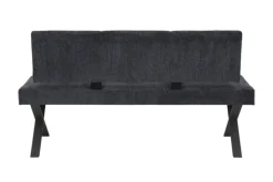 QUARTIER Bank MARION I Teddyoptik anthrazit