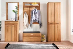 Bank VEDURA 90 x 44 x 38 cm Teilmassiv braun