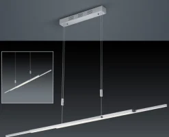 BANKAMP LED Balkenpendel LIGHTLINE II nickelfarbig