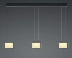 BANKAMP LED Balkenpendel GRAND SMOKE 3-flammig anthrazit eloxiert