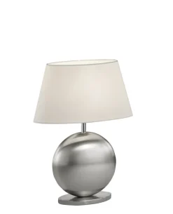 BANKAMP Retrofit Tischlampe ASOLO 41 cm nickelfarbig