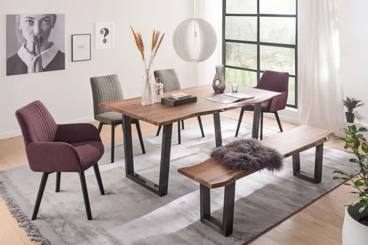 Bankgestell CALABRIA 2er Set grau