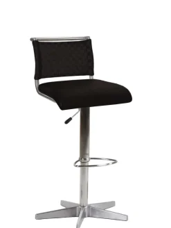 Barhocker DIVO Lederlook schwarz