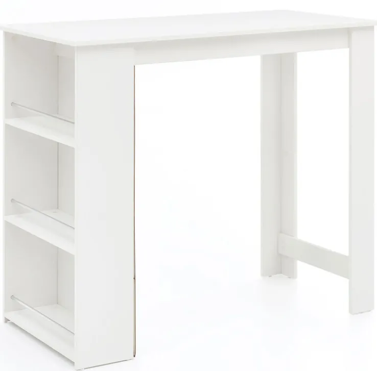Bartisch 120 x 60 cm weiß