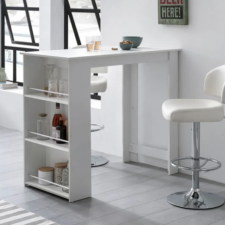 Bartisch 120 x 60 cm weiß