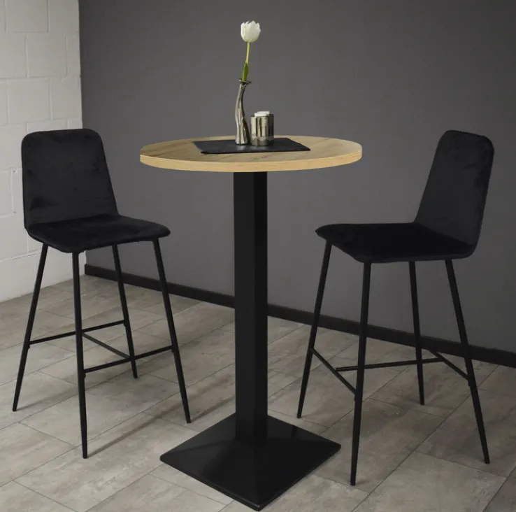 Bartisch JARO 70 x 70 cm braun/schwarz