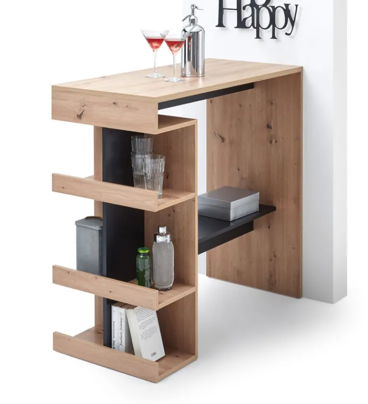 QUARTIER Bartisch SMASH braun/ schwarz