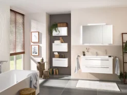 b.collection Oberschrank BRACE 60 x 33,9 cm Polarweiß Hochglanz