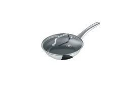 Berndes Bratpfanne B.BRILLIANT Edelstahl Ø 20 cm Silberfarbig