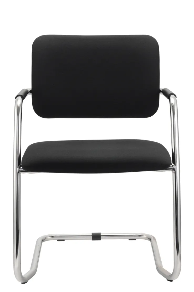 Besucherstuhl 2er Set 56 x 81 x 59 cm schwarz