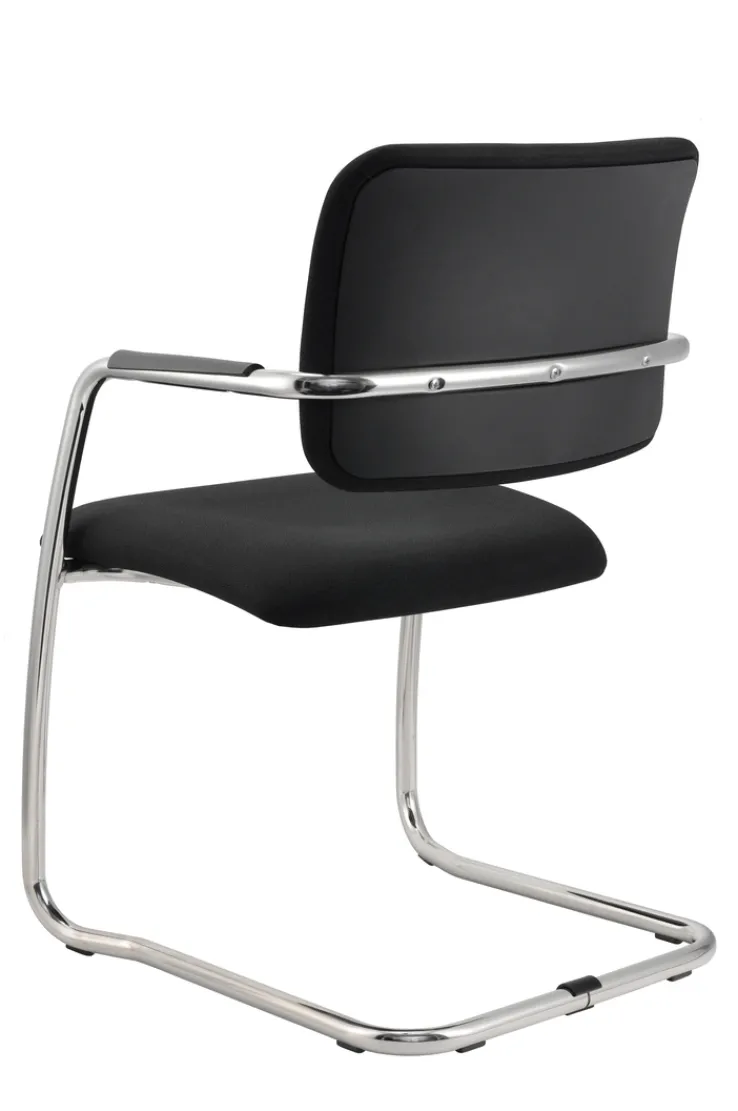 Besucherstuhl 2er Set 56 x 81 x 59 cm schwarz