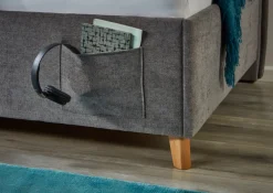 Kinder Bett FUN 90 x 200 cm grau