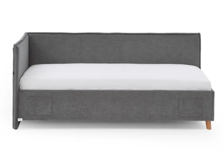 Kinder Bett FUN 90 x 200 cm grau