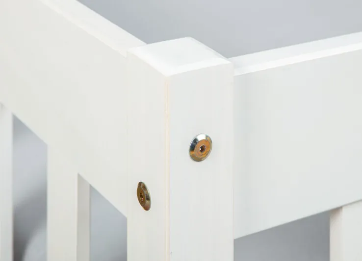 Bett LUCIAN 90 x 200 cm weiß