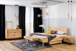 TRAUMWERKSTATT Bettkasten ATLANTA 96 x 14 x 62 cm Kernbuche massiv geölt