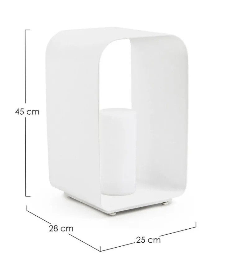 bizzotto Akku LED Tischlampe RIDLEY 45 cm weiß