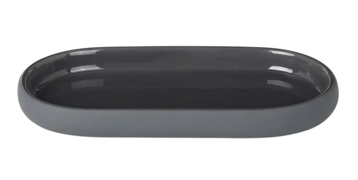 blomus Tablett SONO 19 cm Stein magnetgrau