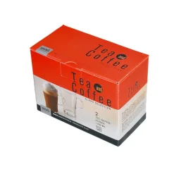 BOHEMIA SELECTION Tee-/ Kaffeeglas ORION 2er Set Glas