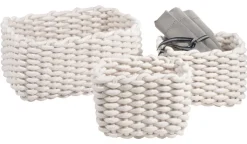 casaNOVA Aufbewahrungskorb COTTON 23 x 16 cm weiß