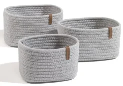 casaNOVA Aufbewahrungskorb 18 cm hellgrau