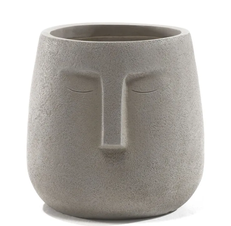 casaNOVA Übertopf SLEEPING FACE 29 cm beige