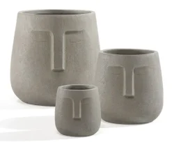 casaNOVA Übertopf SLEEPING FACE 29 cm beige